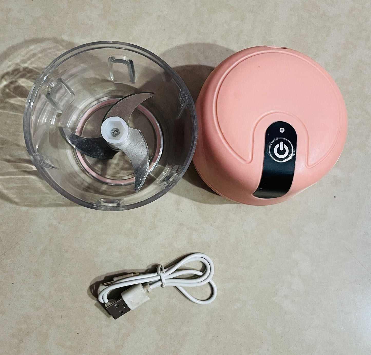 Mini Electric Meat/Garlic Chopper Portable Food Processor