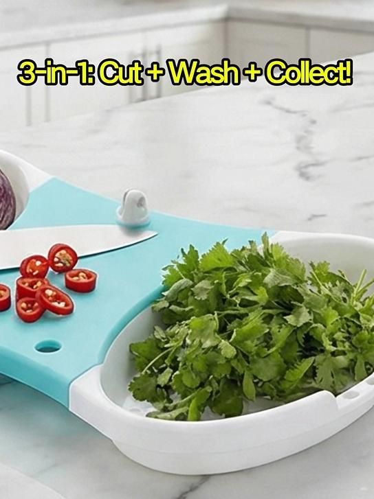 Cut-N-Wash Deluxe Chopping Board